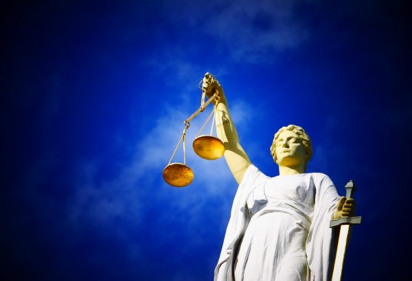 Lady Justice with scales of justice